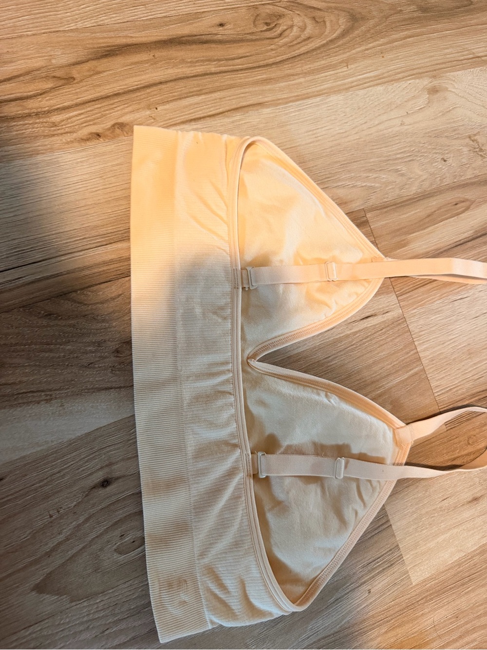Bombas Peach Ribbed Bralette - Picture 2 of 3